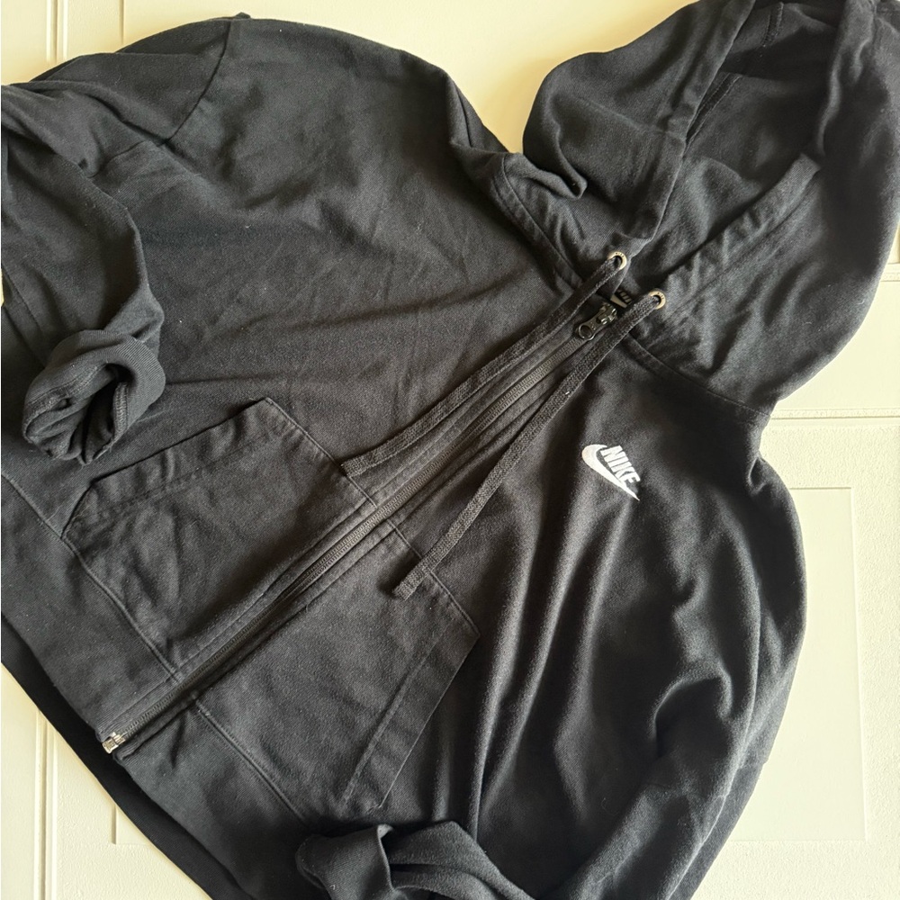 Nike Black Zip-Up Hoodie